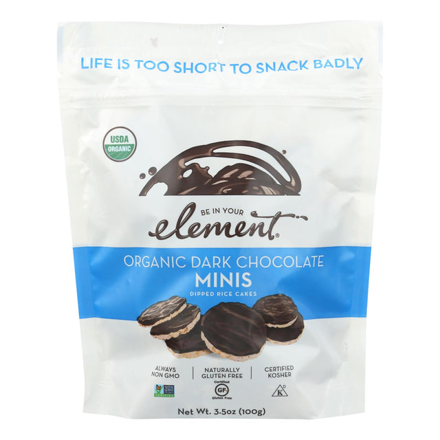 Element Dark Chocolate Mini Rice Cakes - 6 Pack - 3.5 Oz - Cozy Farm 