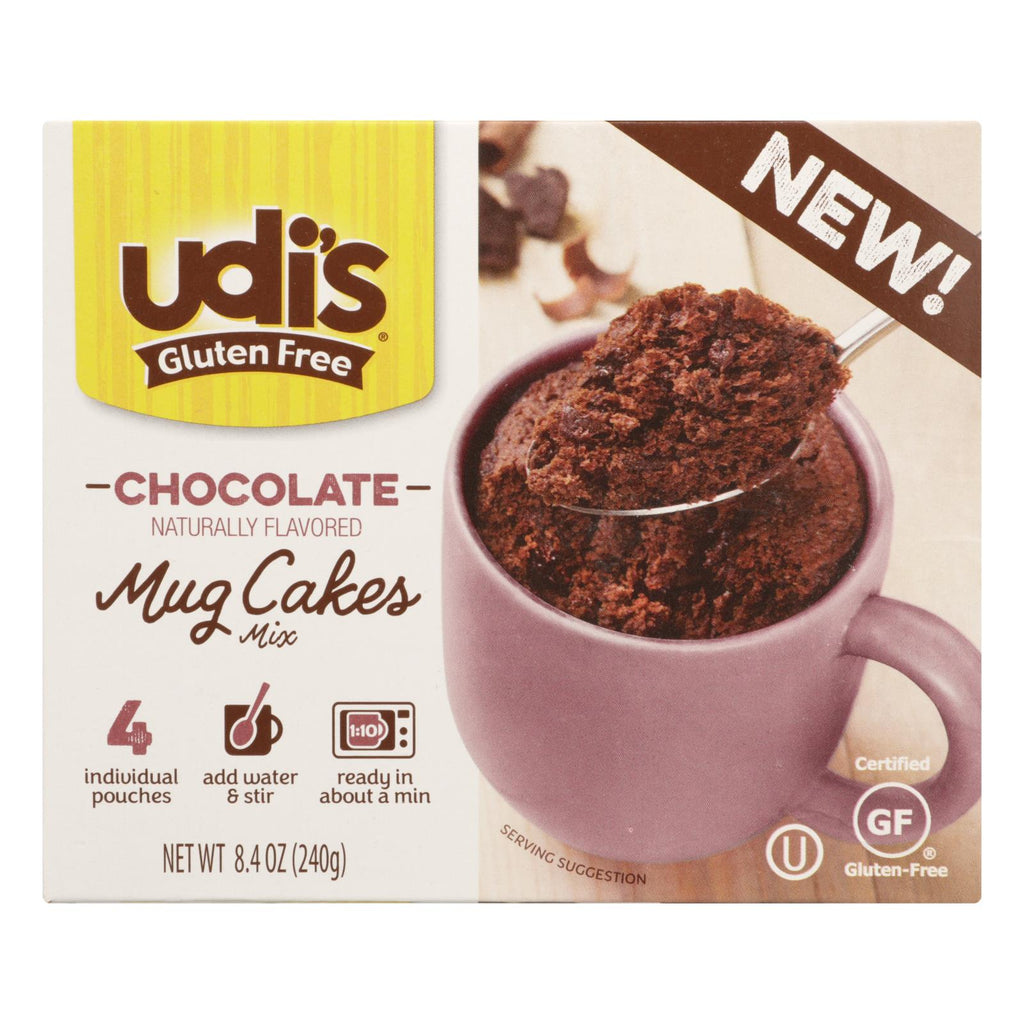 Udi's - Mix Mug Cake Chocolate - Case Of 6 - 8.4 Oz - Cozy Farm 