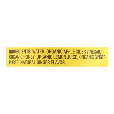 Bragg Apple Cider Vinegar Ginger Lemon Honey Refresh 16 FL OZ - Case of 12 - Cozy Farm 