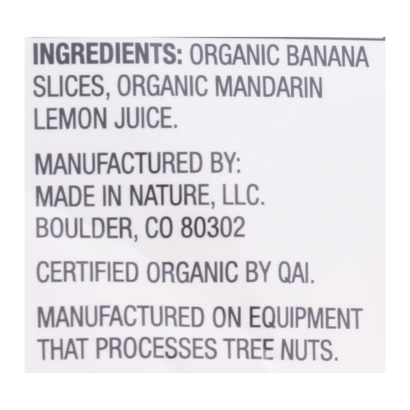Made In Nature - Banana Dried, 12 Oz (Pack of 6) - Cozy Farm 