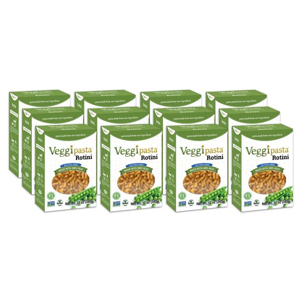 Veggi Pasta Rotini with Organic Pea Fiber, 12 Oz (Case of 12) - Cozy Farm 