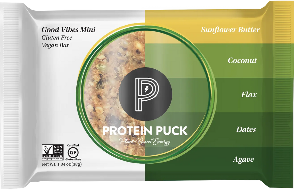 Protein Puck - Bar Good Vibes Snflwr Butter - Case Of 12-1.34 Oz - Cozy Farm 
