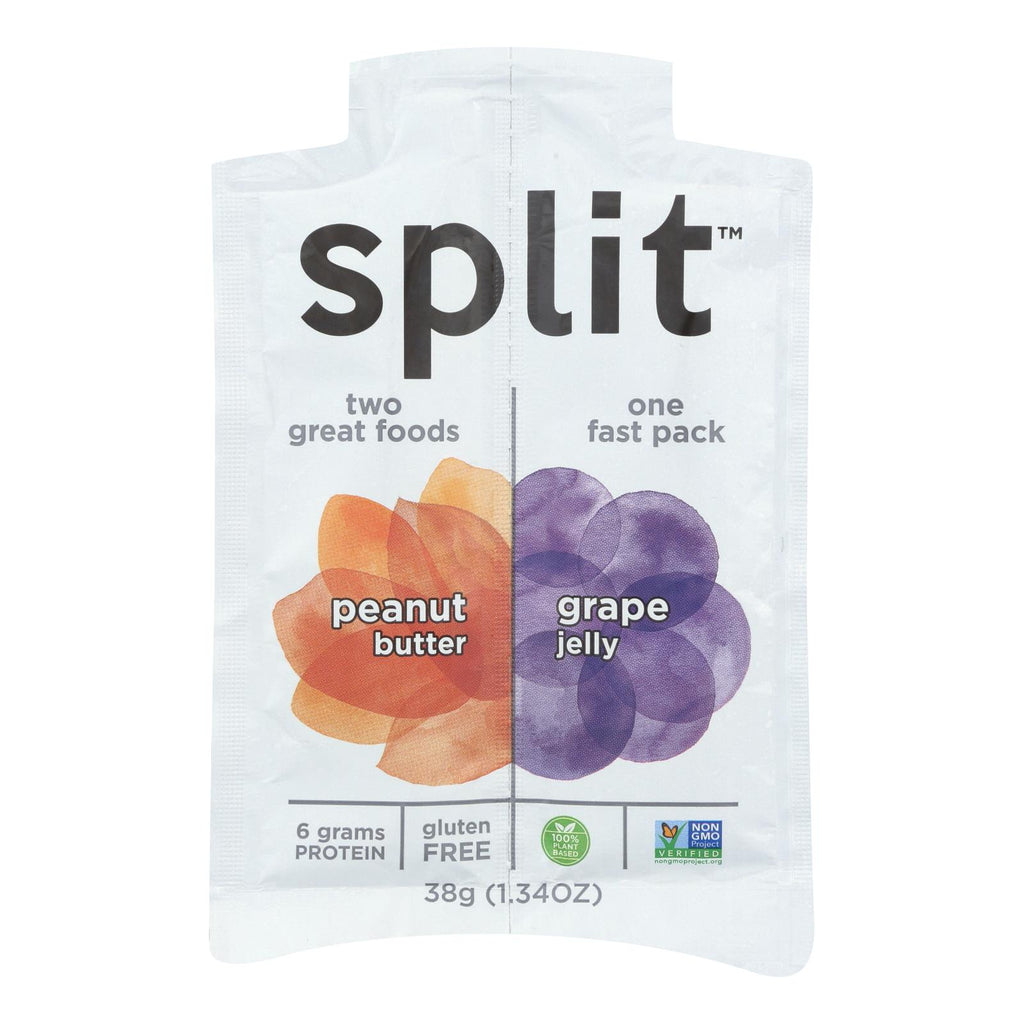 Split Nutrition - Peanut Butter & Grape - Case Of 10 - 1.34 Oz - Cozy Farm 