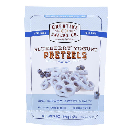 Creative Snacks - Pretzels Blueberry Yog Lg Bg - Case Of 6-7 Oz - Cozy Farm 