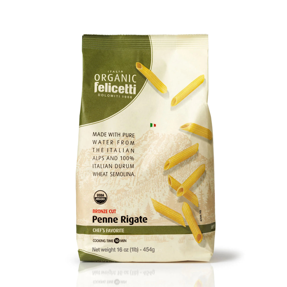 Felicetti Us - Pasta Organic Penne Rigate - Case Of 12-16 Oz - Cozy Farm 