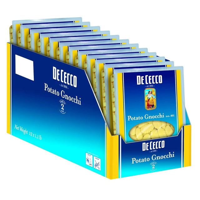 De Cecco Potato Gnocchi – Authentic Italian Pasta (Pack of 12, 17.5 oz)