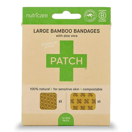 Patch Bamboo Aloe Vera Adhesive  Bandages - 50 Ct (Case of 5) - Cozy Farm 