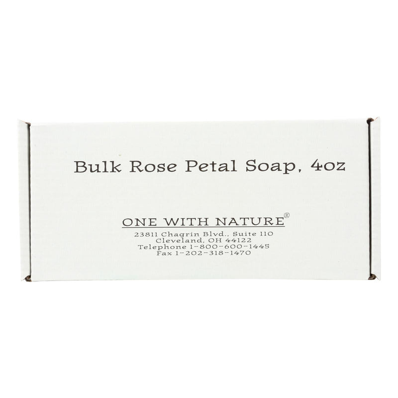 One With Nature Bar Soap - Rose - 4 Oz. Pack of 24 - Cozy Farm 