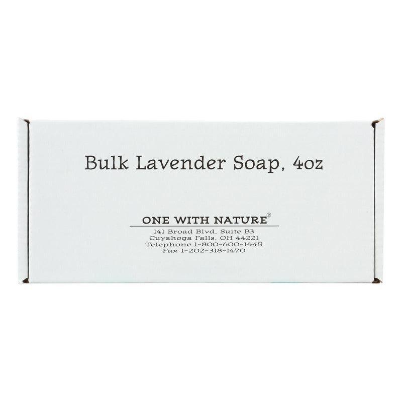 One With Nature Bar Soap - Lavender - 4 oz. (Case of 24) - Cozy Farm 