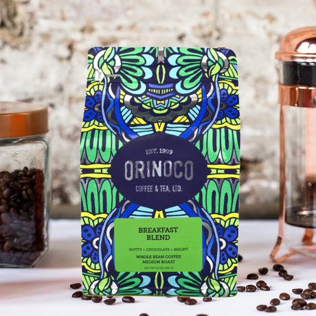 Orinoco Whole Bean Coffee Breakfast Blend - 12 Oz, 6-Pack - Cozy Farm 