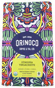 Ethiopian Yirgacheffe Whole Bean Coffee - 12 Oz by Orinoco Coffee & Tea Ltd (Case of 6) - Cozy Farm 