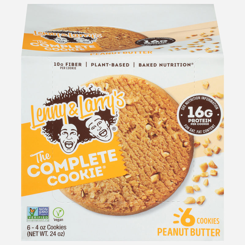 Lenny & Larry's Peanut Butter The Complete Cookie, Peanut Butter - Case Of 6 - 4 Oz - Cozy Farm 