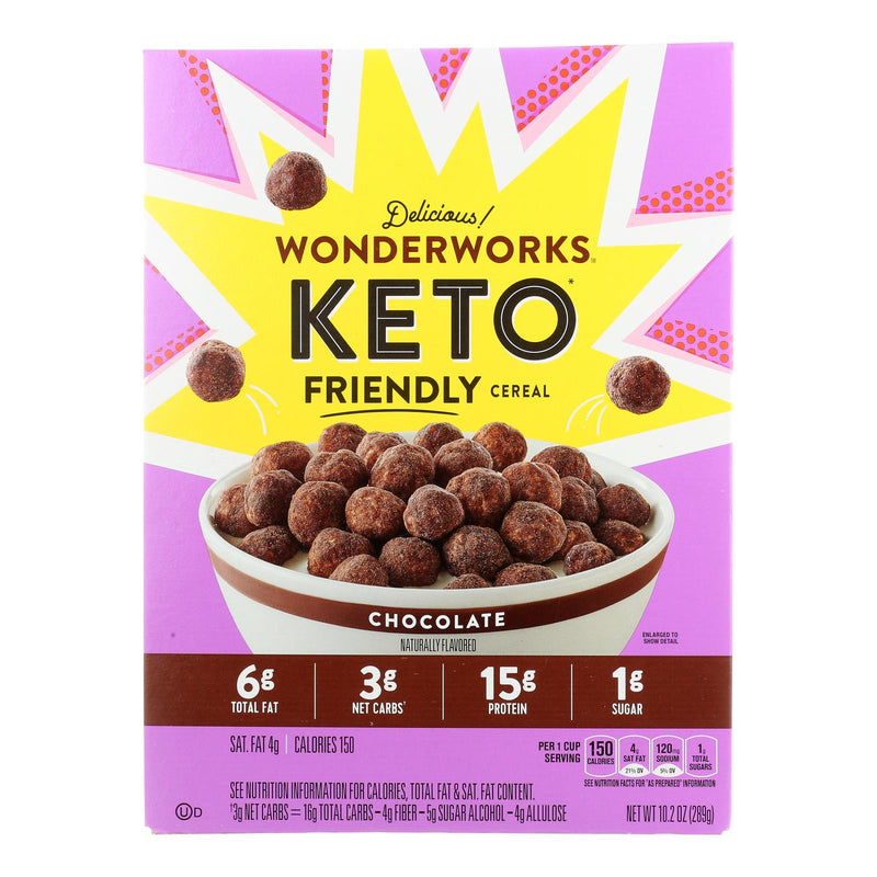 Wonderworks - Cereal Keto Chocolate - Case Of 10-10.2 Oz - Cozy Farm 