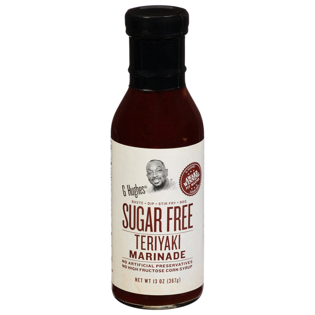 G Hughes Sugar Free Teriyaki Marinade, Original - 6 x 13 Oz - Cozy Farm 