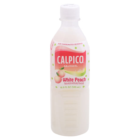 Calpico White Peach Sparkling Water - 16.9 Fl Oz (Case of 6) - Cozy Farm 