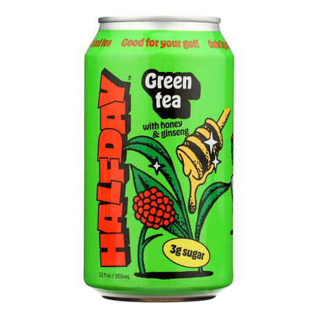 Green Tea Honey Ginseng with Temperature Regulation: Halfday Tonic (12 Oz, Pack of 12) - Cozy Farm 