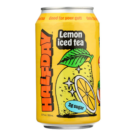 Halfday Tonic Lemon Black Tea - 12 Fl Oz Case of 12 - Cozy Farm 