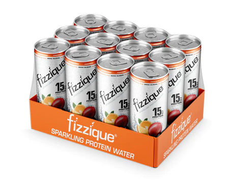 Fizzique Water Sparkling Protein Mango - 12-12 Fl Oz Case of 12 - Cozy Farm 