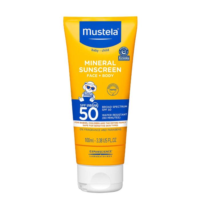 Mustela Mineral Sunscreen SPF 50 - 3.38 Fluid Ounce - Cozy Farm 