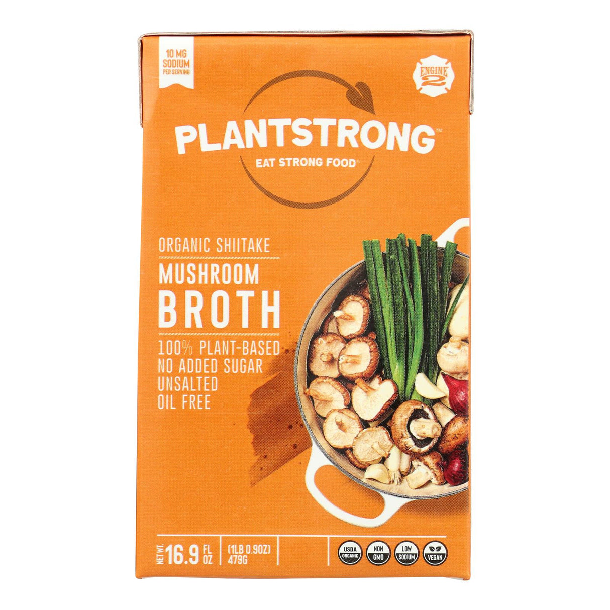 Plantstrong Mushroom Broth Shots, 6 Pack x 16.9 Fl Oz - Cozy Farm 