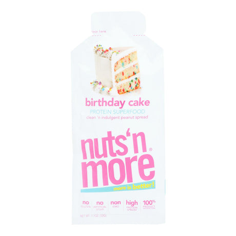 Nuts 'n More - PB Spread Birthday Cake Spread Single - Case of 10 - 1.1oz' - Cozy Farm 
