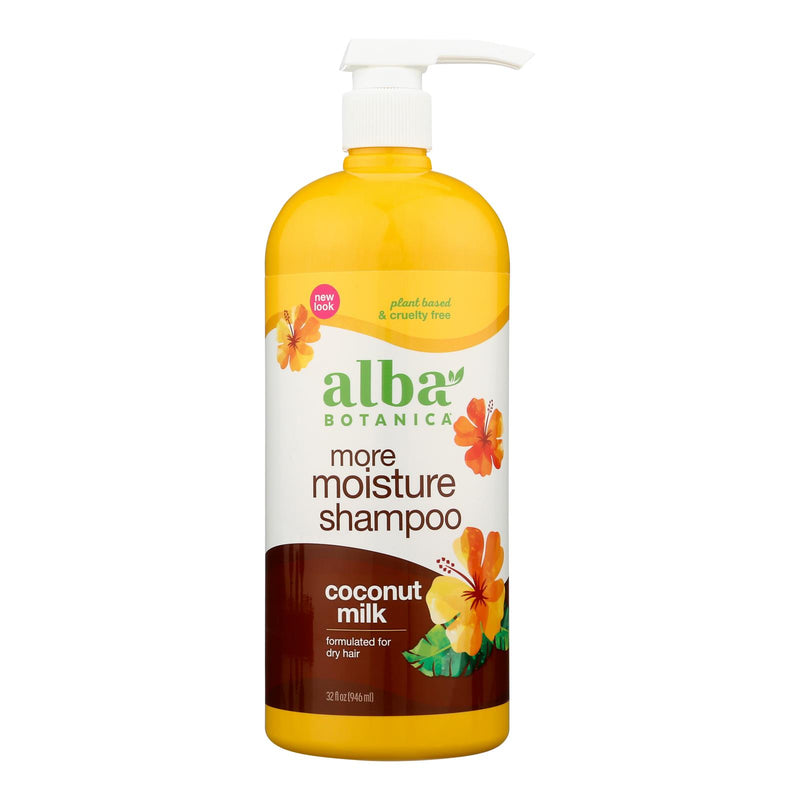 Alba Botanica Hawaiian Drink It Up Coconut Milk Shampoo, 32 Fl Oz, 1 Pack - Cozy Farm 