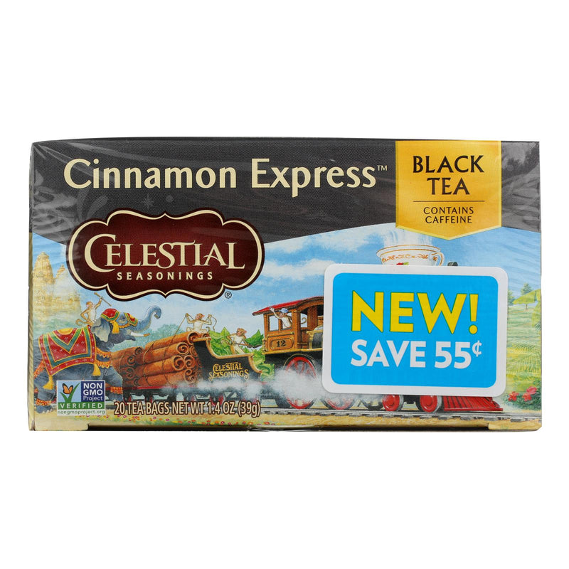 Celestial Seasonings Cinnamon Express Herbal Tea, 20 Tea Bags (Pack of 6) - Cozy Farm 
