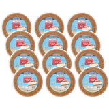12 packages of Mi-Del Graham Chips on a white background