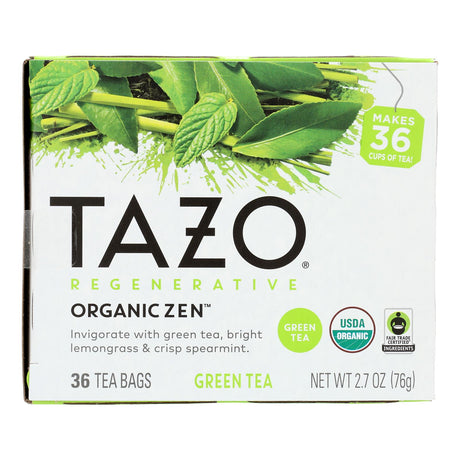 Tazo Zen Tea - Revitalizing Blend (144 Tea Bags, 4 Packs of 36) - Cozy Farm 