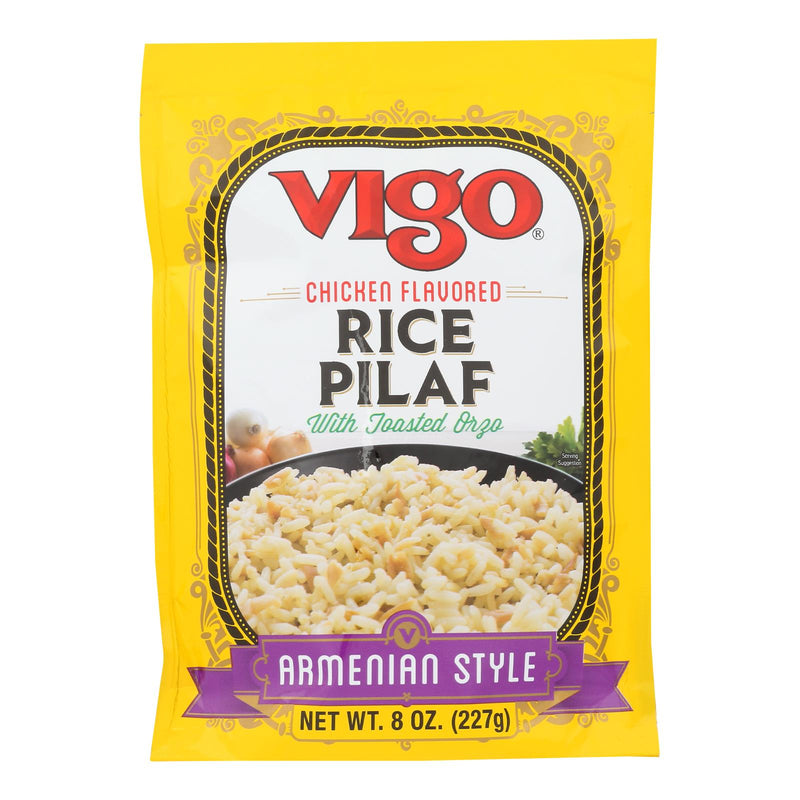 Vigo, Seasoned Armenian Style Rice Pilaf, Chicken - Case Of 6 - 8 Oz - Cozy Farm 