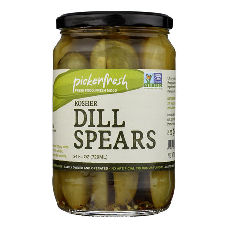 Pickerfresh Kosher Dill Spears, 24 Oz (Case of 6) - Cozy Farm 