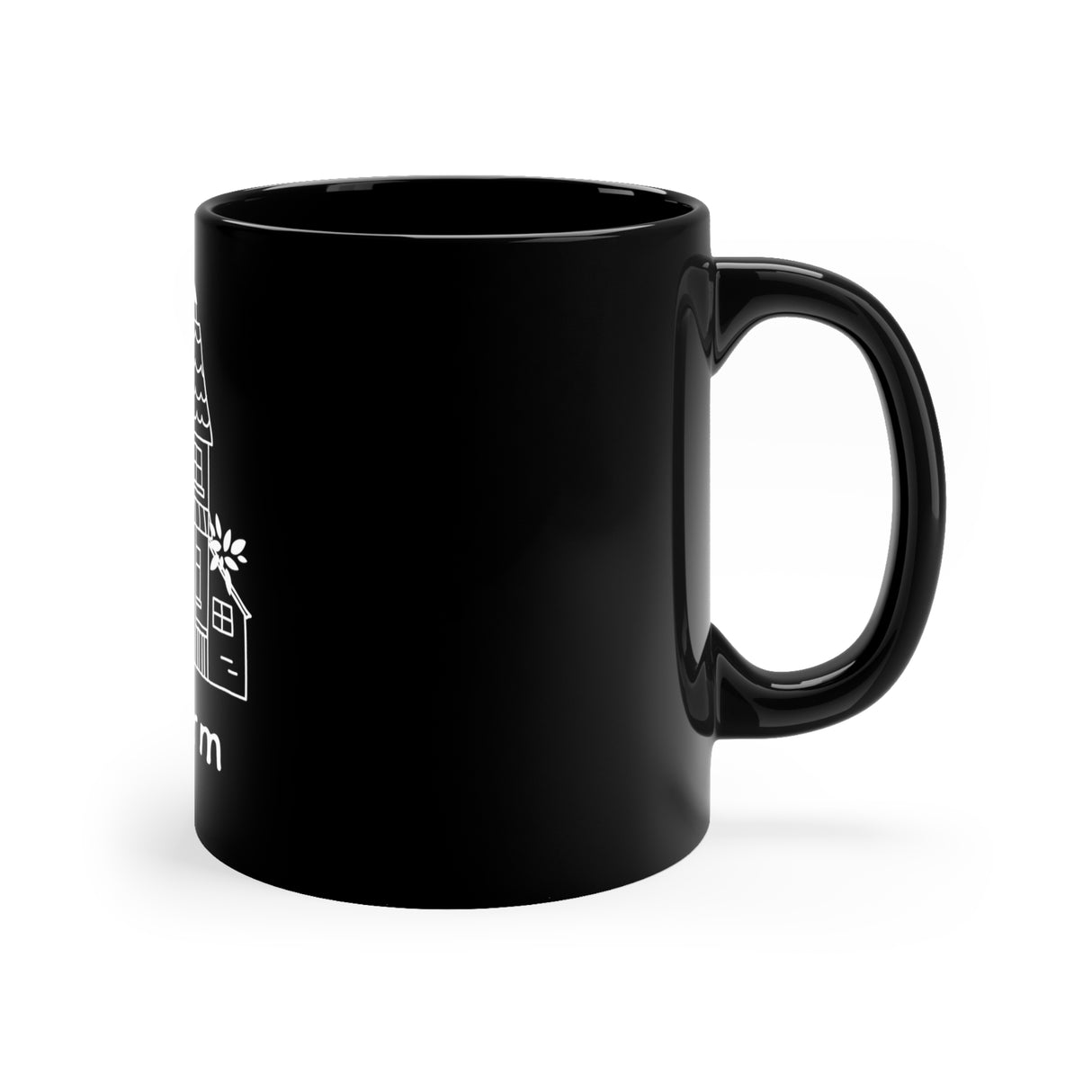 Cozy Farm Black Coffee Mug, 11 Oz - Cozy Farm 