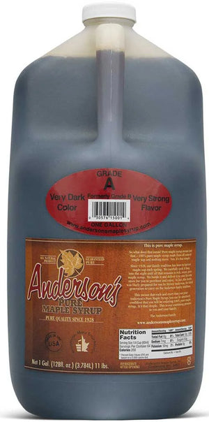 Anderson's Maple Syrup - Grade B, 1 Gallon - Pure Kosher Syrup