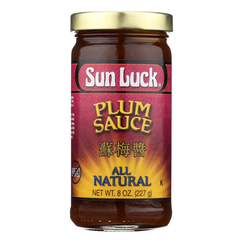 Sun Luck Plum Sauce - Case of 12 - 8 Oz - Cozy Farm 