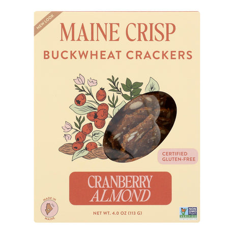 Maine Crisp Cranberry Almond Crisps - Pack of 10, 4 Oz Each - Cozy Farm 