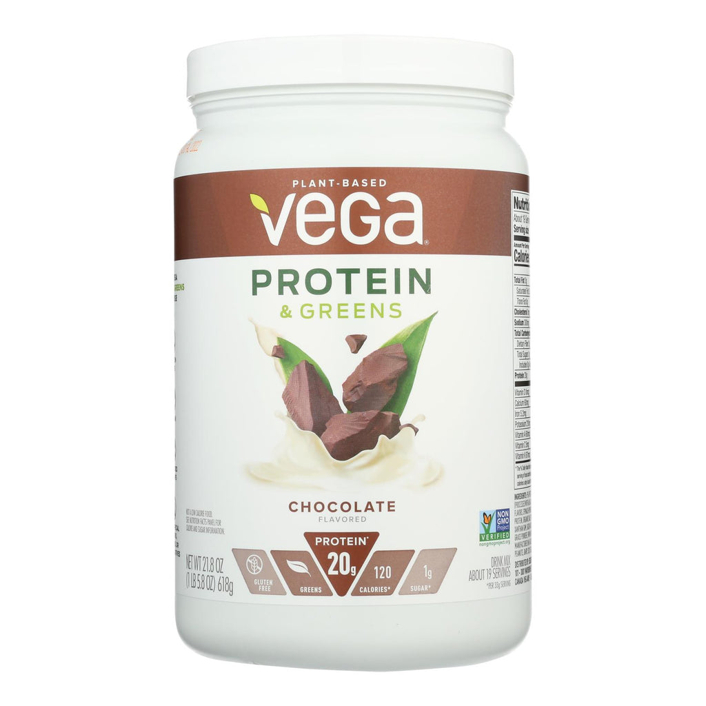 Vega Chocolate Protein & Greens  - 1 Each - 21.8 Oz - Cozy Farm 