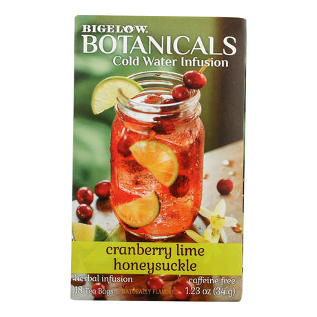 Bigelow Botanicals Cranberry Lime Honey Scone Tea, Case of 6 (18 Tea Bags) - Cozy Farm 