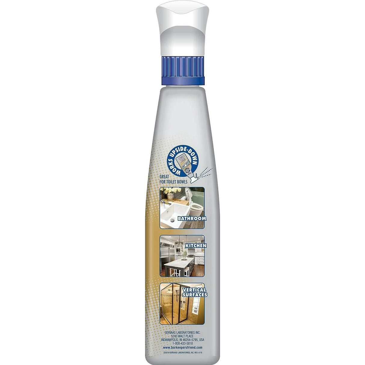 Bar Keepers Friend Spray & Foam  Multi-Surface Cleaner MORE, 25.4 fl oz, Pack of 6