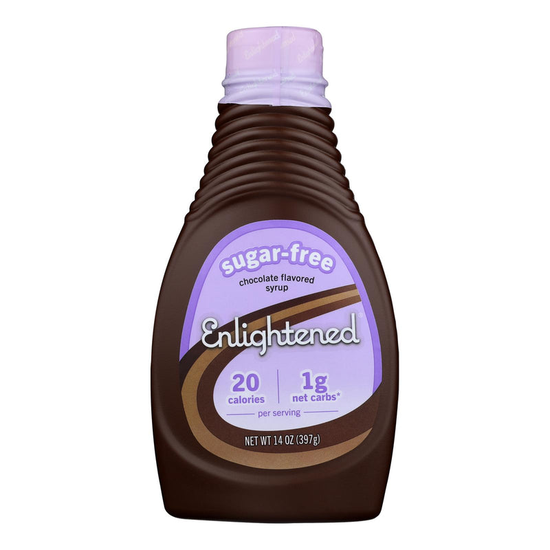Enlightened Chocolate Syrup Sugar-Free, 14 oz - Case of 6 - Cozy Farm 