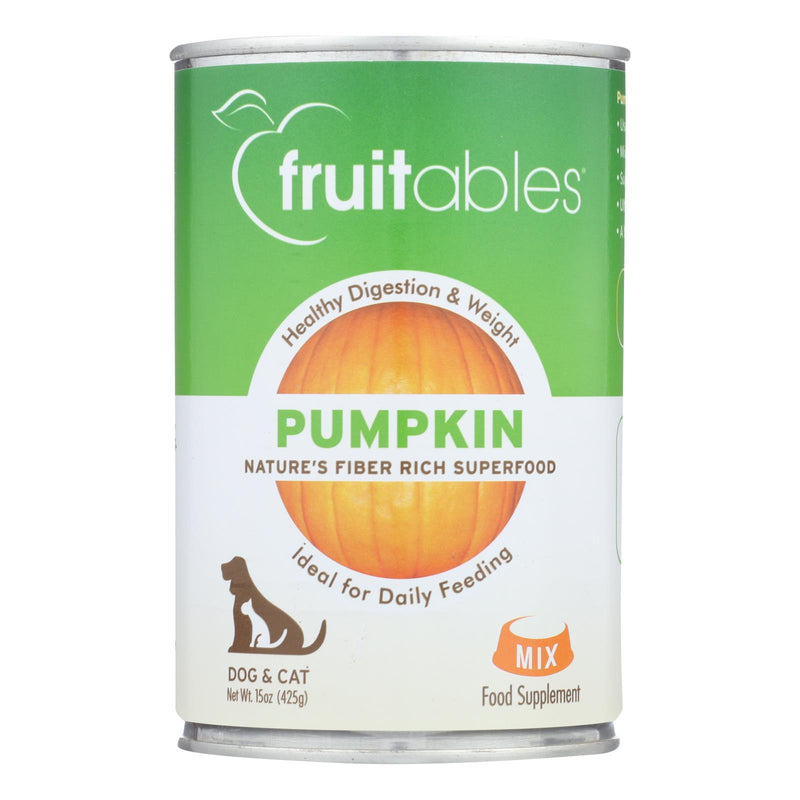 Fruitables Pet Puree Pumpkin - 15 Oz Can (Case of 12) - Cozy Farm 