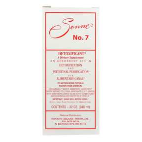 Sonne's Detoxification No. 7 - Powerful Liquid Herbal Supplement - 32 Fl. Oz. - Cozy Farm 