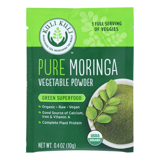 Kuli Pure Moringa Vegetable Powder - 20 Pack - 0.4 Oz. (Case Of 20) - Cozy Farm 