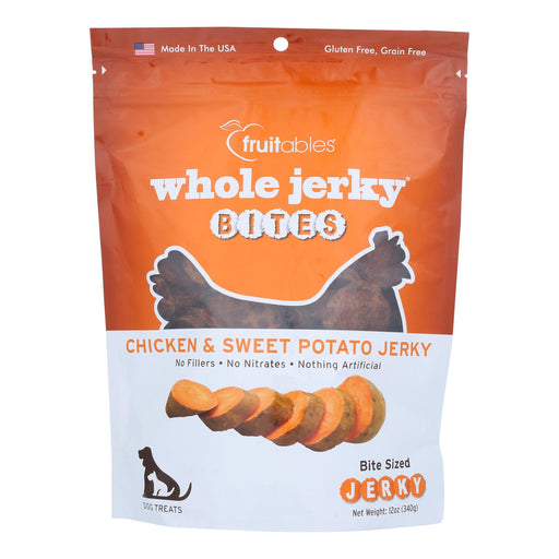 Fruitables Dog Treats Jerky Bites Chicken & Potato - Case of 6, 12-Oz - Cozy Farm 