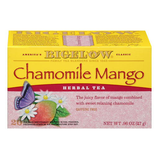 Bigelow Tea Chamomile Tea With Mango - Case of 6 - 20 Bags - Cozy Farm 