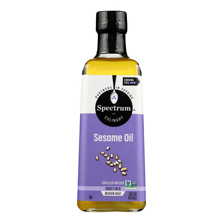 Spectrum Naturals Unrefined Sesame Oil - 16 Fl Oz - Cozy Farm 