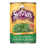 Sylvia's Specially-Seasoned Turnip Greens, 14.5 Oz, Case of 12 - Cozy Farm 
