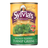 Sylvia's Specially-Seasoned Turnip Greens, 14.5 Oz, Case of 12 - Cozy Farm 