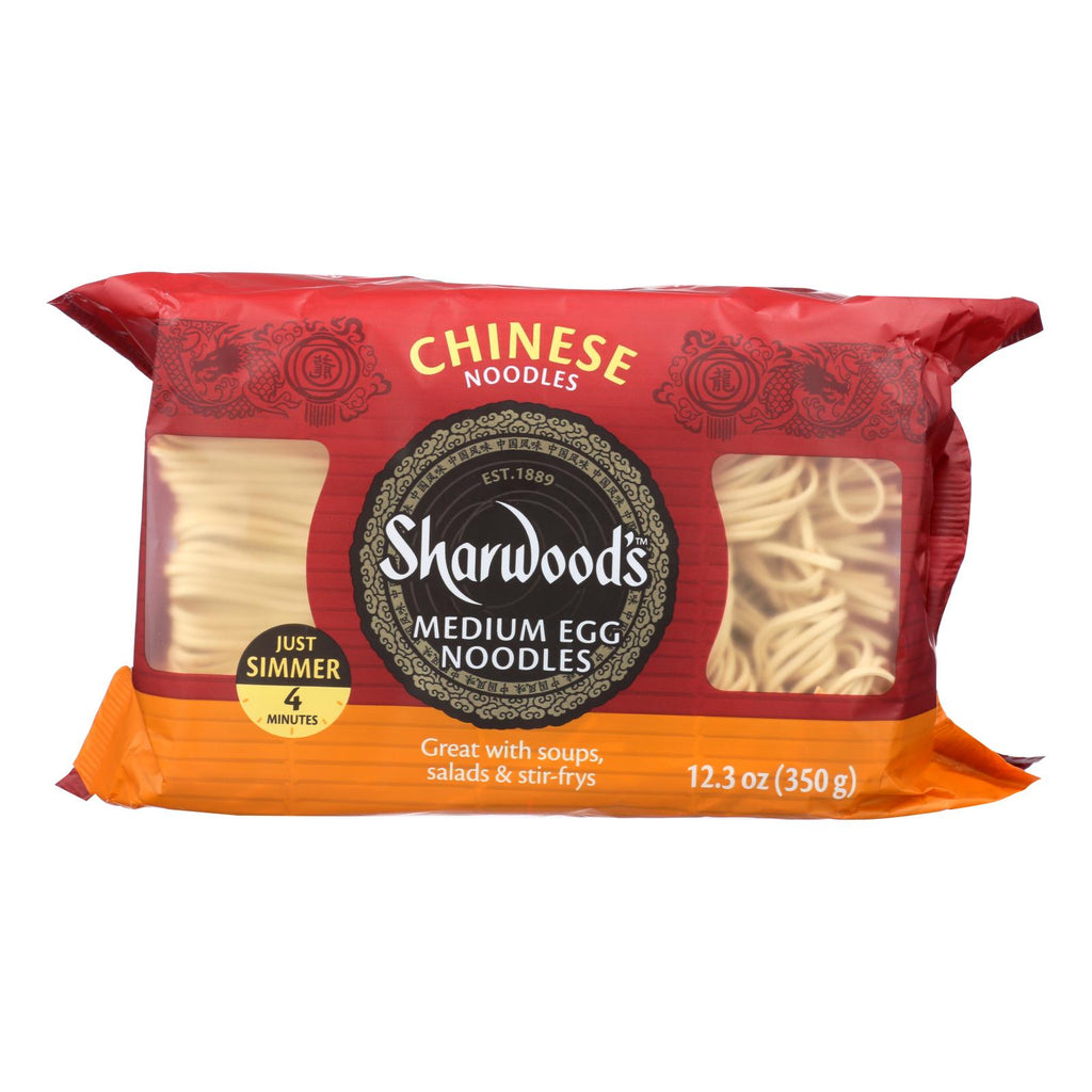 Sharwood Egg Noodles - Medium - Case Of 8 - 12.3 Oz. - Cozy Farm 