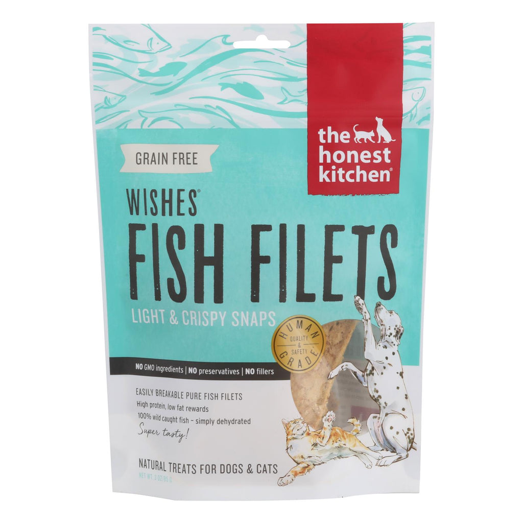 The Honest Kitchen Dog & Cat Treats - Wishes Filets White Fish - 3 Oz. x 6 - Case - Cozy Farm 