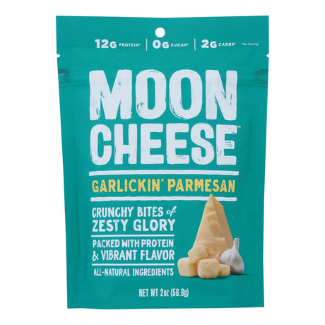 Moon Cheese Garlickin Parmesan Cracker Snacks - 12 Pack - 2 Oz Each - Cozy Farm 